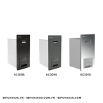 Thùng Gạo Gương Nút Nhấn EUROGOLD GC300 – 3 Màu Đen, Ghi, Bạc