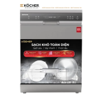 Máy Rửa Bát Köcher X15S 17 Bộ – Sấy Khô Extra Plus Drying, Fresh Air 7 Ngày, 3 Giàn Rửa