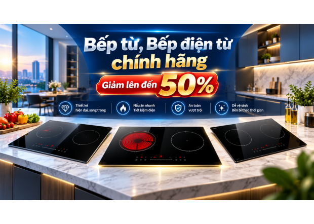 Bếp từ, Bếp điện từ chính hãng, Giảm lên đến 50%