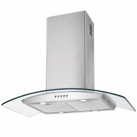 Máy Hút Mùi Đảo KAFF KF-IS90GH Kính Cong Inox 90cm, Công Suất 1200m³/h