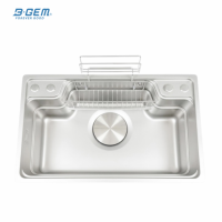 B-Gem - CGT - CHẬU 1 HỘC INOX 304 - CÔNG NGHỆ LINEN