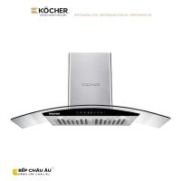 Máy Hút Mùi Köcher K-226I Kính Cong 70cm/90cm – Booster 1850m³/h, Ultra Swing Siêu Êm