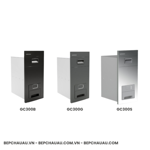 Thùng Gạo Gương Nút Nhấn EUROGOLD GC300 – 3 Màu Đen, Ghi, Bạc