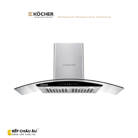 Máy Hút Mùi Köcher K-226I Kính Cong 70cm/90cm – Booster 1850m³/h, Ultra Swing Siêu Êm