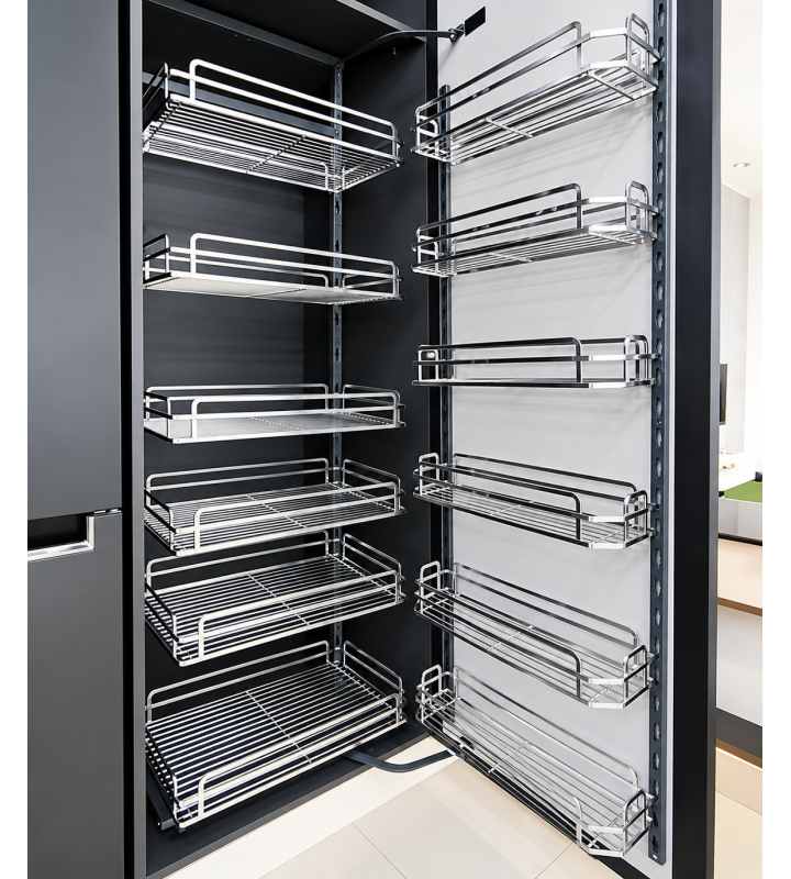 KỆ ĐỰNG TỦ ĐỒ KHÔ NAN DẸT, ĐÁY OVAL, INOX XƯỚC MỜ SUS304
