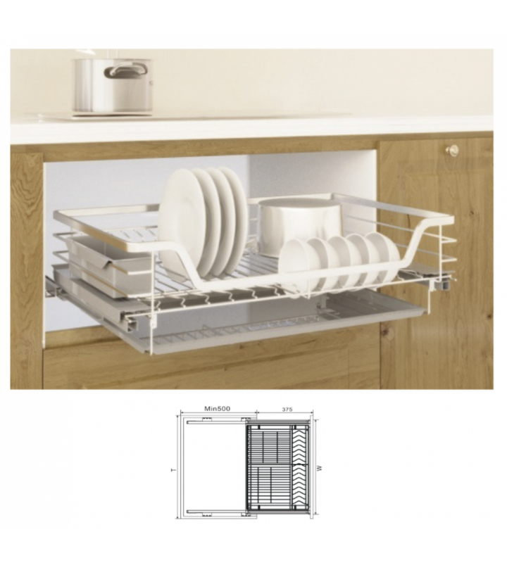 Giá Bát Đĩa Đa Năng Euplus EV Inox 304 Nan Dẹt