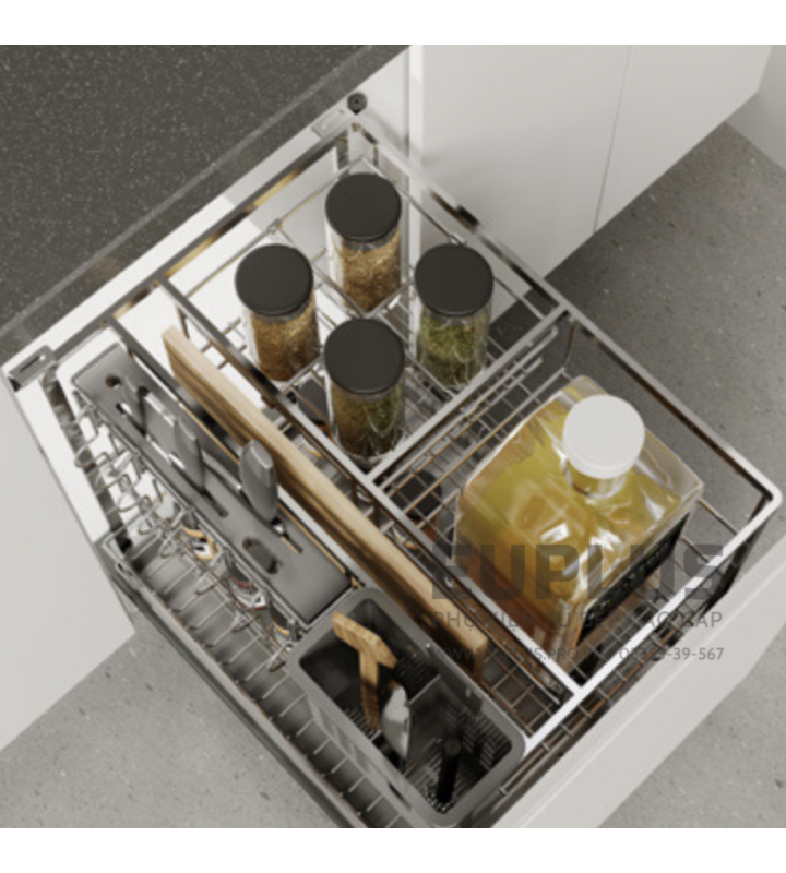 Giá dao thớt, chai lọ Euplus EV bề mặt điện hóa Inox 304