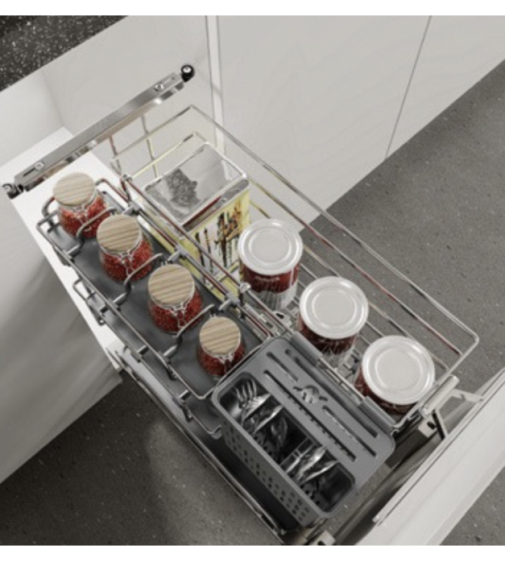 Giá Dao Thớt Nan Oval EUROGOLD Inox 304 – Ray Giảm Chấn Cao Cấp