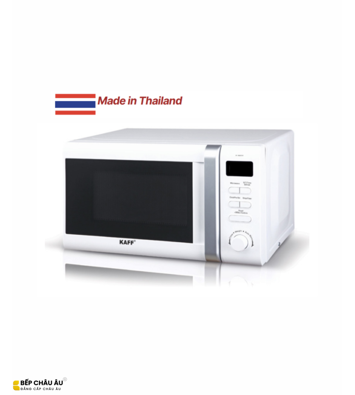 Lò Vi Sóng KAFF KF-AM825TW / AM825TB 25 Lít Made in Thailand – Kết Hợp Nướng, 8 Menu Tự Động, Rã Đông Thông Minh