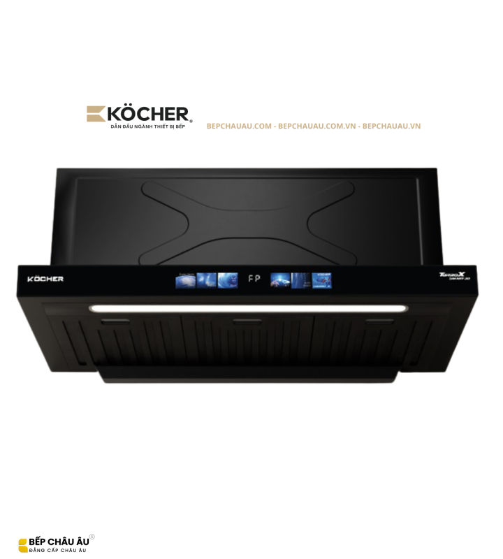 Máy Hút Mùi Kocher Turbo X3D-350AUC Âm Tủ 70cm – Booster 1800m³/h, Ultra Swing Siêu Êm