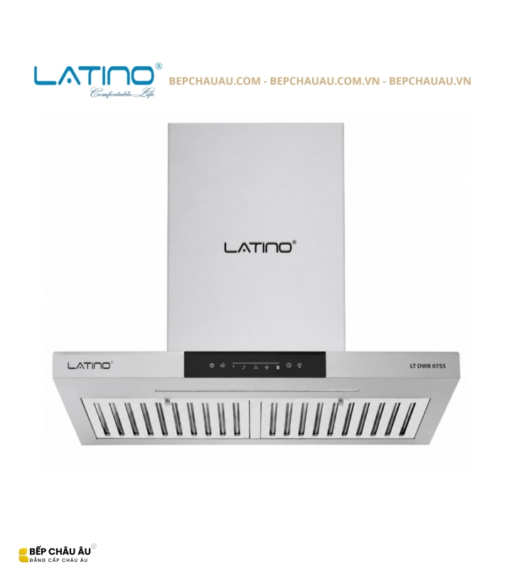 Máy Hút Mùi Latino LT-DWB07SS 70cm – Động Cơ BLDC 120W, Cảm Ứng Trượt Slide, Lực Hút 1400m³/h