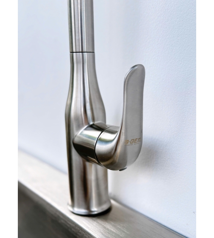 VÒI CHÉN NÓNG LẠNH DÂY RÚT CAO CẤP B-Gem - T07Riva 